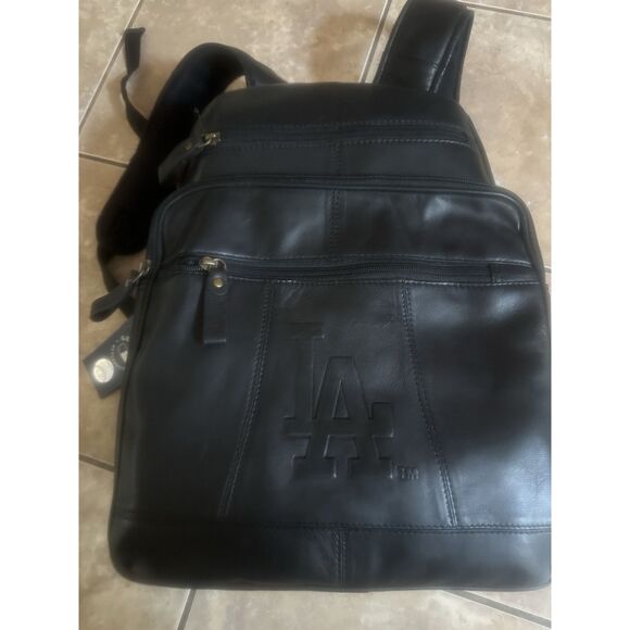 NWT MLB Merchandise Genuine Leather Backpack LA Dodgers Los Angeles Dodgers - Picture 9 of 9